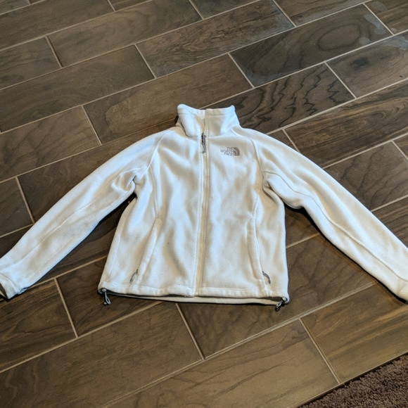 White The North Face Fleece - Picture 1 of 4